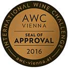 Qualitätssiegel beim internationalen Weinwettbewerb AWC Vienna 2016