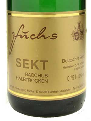 Bacchus Champagne Semi-Dry