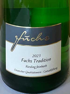 Fuchs Tradition Riesling feinherb