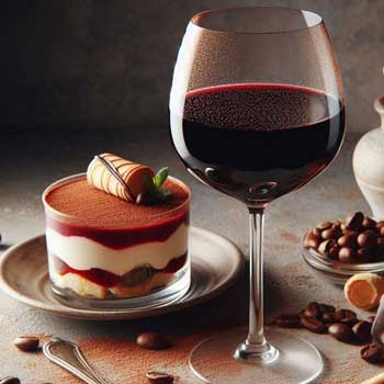 Lieblicher Wein passt gut zu Desserts