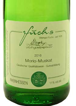 lieblich Morio-Muskat online Weingut kaufen Weißwein Fuchs |