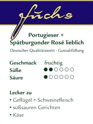 Portugieser + Spätburgunder Rosé lieblich