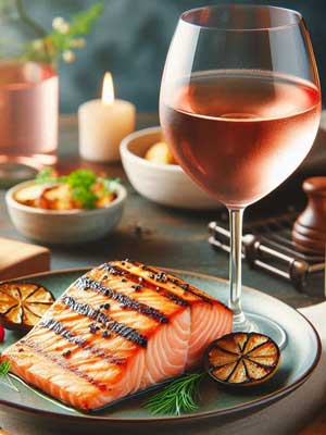 Histamingeprüfter trockener Spätburgunder Rosé passt gut zu Fisch Histamingeprüfter trockener Spätburgunder Rosé passt gut zu Fisch